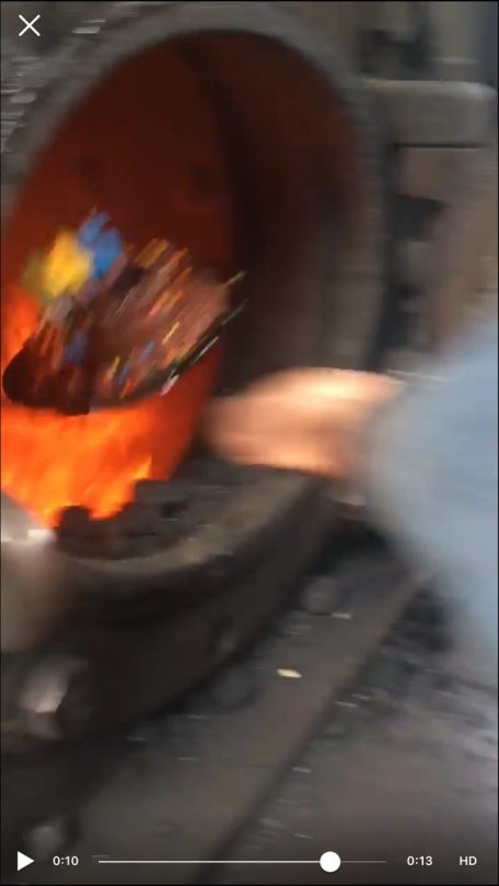 radiojamming:  I haven’t been able to get the full video but we just celebrated one of our steam locomotives turning 145 by chucking a chocolate cake into her firebox 