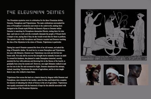 lesbiannyx:The ABCs of Greek MythologyE (1/3): The Eleusinian Mysteries