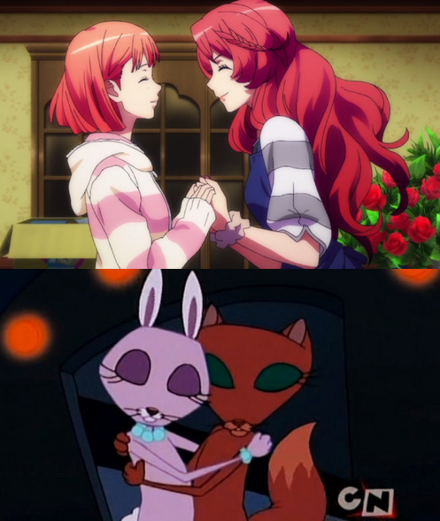 Haruka and Tomochika remind me a lot of Bunny and Kitty !