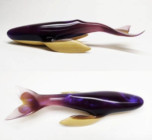 sosuperawesome:Wood and Resin Sharks and WhalesYurii Myketka on Etsy 