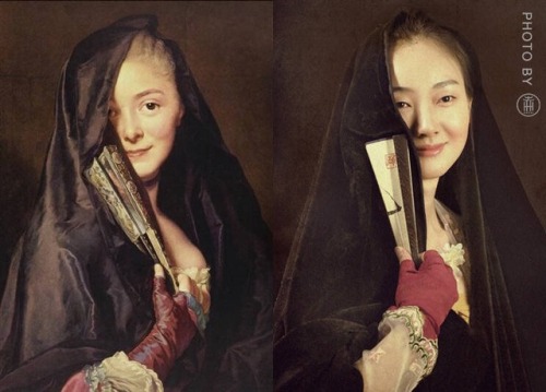 dressesofchina:Hanfu-recreations of famous oil paintings