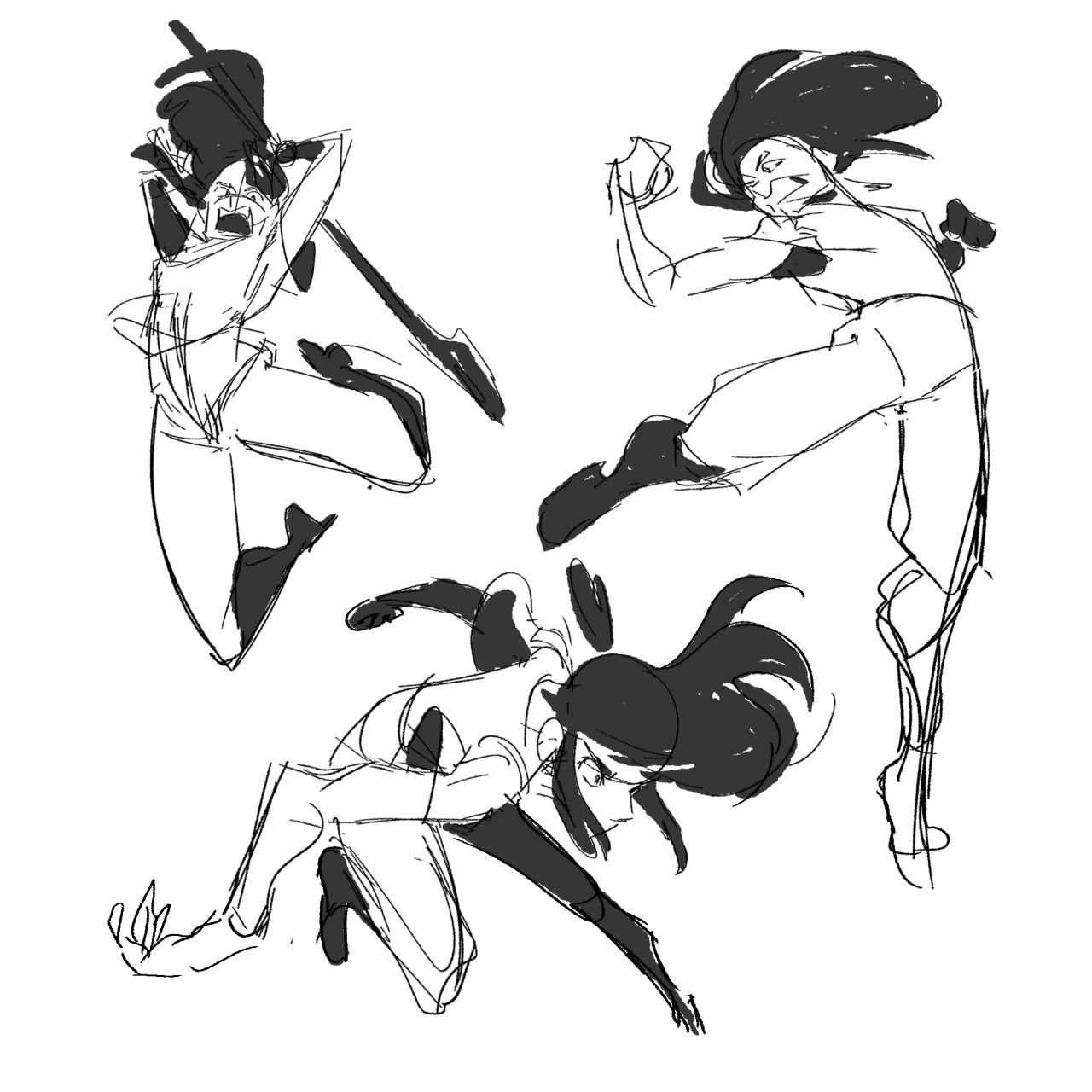 Dynamic pose practice by Elements-of-Time on DeviantArt