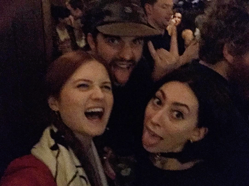 wright-love:Bonnie Wright celebrating the New Year with friends.
