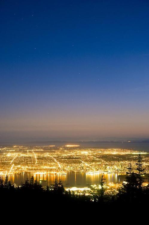 nature-planet:Vancouver At Night | David Nunuk