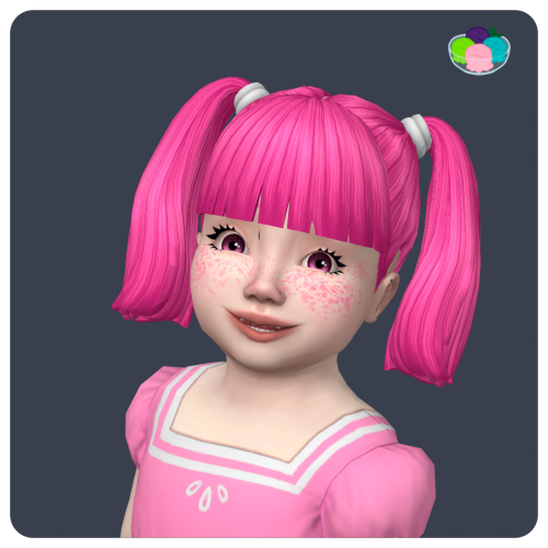 kissalopa: @sehablasimlish’s Daniela Hair in Sorbets Remix Requires: Adult Mesh (TSR), Child