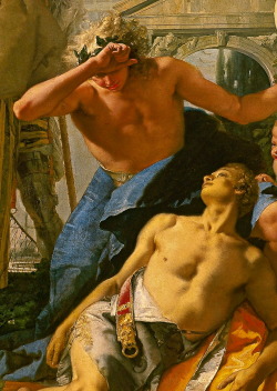 The Death of Hyacinthus, detail. Giovanni Battista Tiepolo, 1752 - 53.