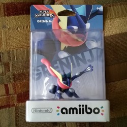 He&rsquo;s finally arrived home!  #amiibo #amiibohunter #greninja #Pokémon