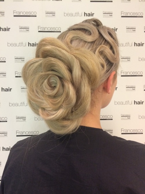 Rose updo