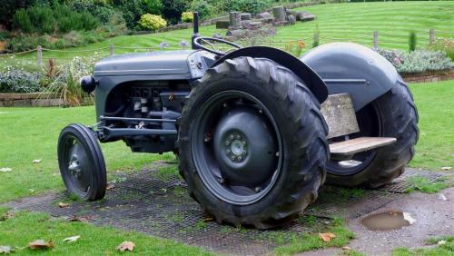 Tractor in the City. Chester, England.I really don’t know what this is about but I bet the local kid