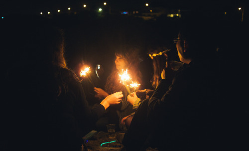 Happy New Year at Brighton Beach - Victoria, Australia.