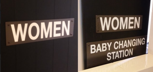 Today’s Genders of the Day are - Women and Women (Baby Changing...