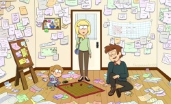 turquoisegirl35: Obsession   P: I’m… home?G: Hi mommyD: Hi honey, how was your day?P: It was fine but… Dipper, what it’s all this?D: Oh, I was only teaching gwen to play dungeons, dungeons and more dungeons.P: Did you make this whole disaster