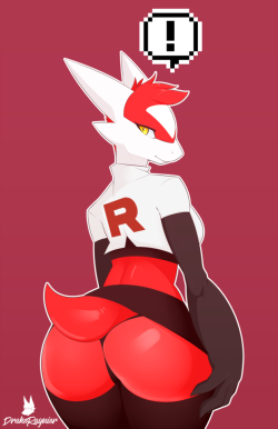 drakeraynier:  A new member of Team Rocket~ I decided to give my Latias design a name.  I’m tired to use “my latias version” as a name for her.  From now on, she will be called  Skyela.