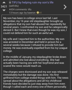 equestrianrepublican: your-uncle-dave:  cishetwhiteoppressor:  False rape accusations run lives.   Spread this far and wide.  And if a feminists starts her bullshit, tell her to shut the fuck up.   Important. 
