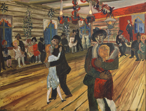 huariqueje: Dance Hall in Telemark   -   Sven X-et Erixson, 1931Swedish, 1899 - 1970Oil on canvas 93