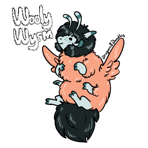 Wormwyrm number 6, the fabulously fluffy Wooly wyrm. The best wyrms for hugging