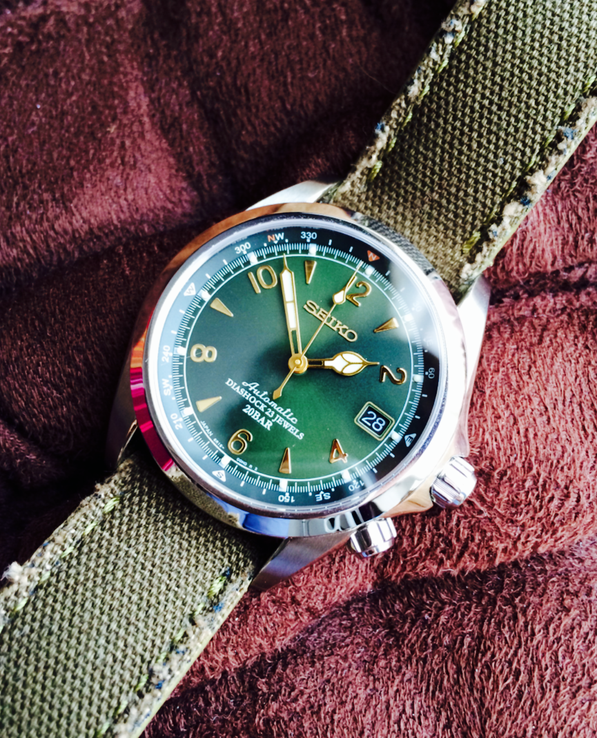 Strapped To A Watch — Seiko SARB017 on a 'Wade' style canvas strap from...