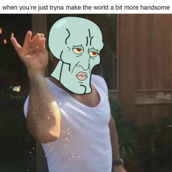 nickelodeon:Werk it, Handsome Squidward!