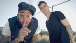 fueledbyramen:  Head over to Idolator.com to catch the premiere of Travie McCoy’s new music video for ‘Keep On Keeping On’ featuring Brendon Urie of Panic! At The Disco - download the single now on iTunes! 