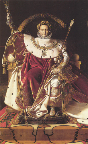 jean-auguste-dominique-ingres: Portrait of Napoléon on the Imperial Throne, 1806, Jean-August