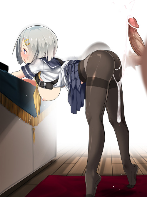 rule34andstuff:  Fictional characters that I would “torpedo“(provided they were non-fictional): Hamakaze (Kantai Collection). Set II.  duang