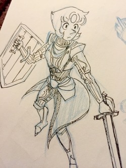 eminery:  A very rough knight pearl 💕