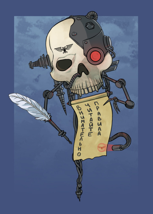 We created ask Warhammer in vk. This is one of the servo-skull that will report important news.The p