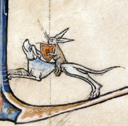 rabbit knightVincent of Beauvais, Speculum historiale, France ca. 1294-1297Boulogne-sur-Mer, Bibliot