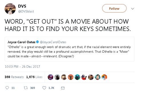 Why did they let have Joyce Carol Oates have a twitter? Why?Kinda wish she’d pull a JD Salinge