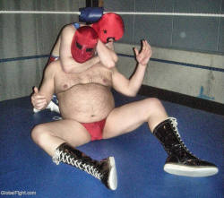 wrestlerswrestlingphotos:  tuff boy choking his daddy bear
