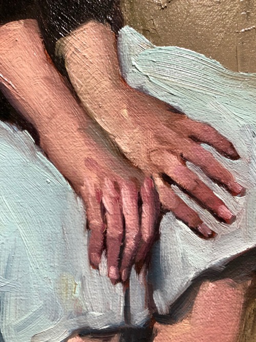 Malcolm T. Liepke aka Malcolm Liepke (American, b. 1953, Minneapolis, MN, USA) - Hand details from 1