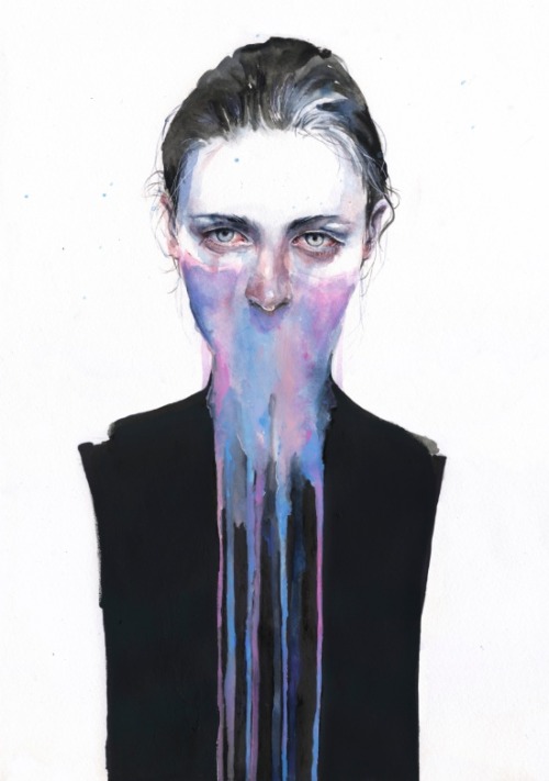 bestof-society6: ART PRINTS BY AGNES-CECILE Waiting Place I could but I can’tanothe