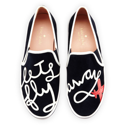 Kate Spade New York stefy let&rsquo;s fly away suede skate sneaker (see more navy sneakers)