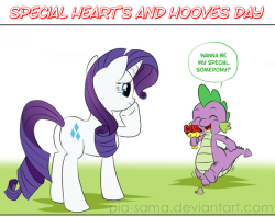 pia-chan:  celestiawept2:  Special Hearts and Hooves Day by *Pia-sama  Now it’s kind of weird to reblog my own work lol But it’s funny! :D  &lt;33333