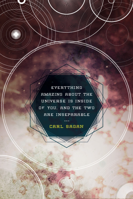 DAY: 91/100 Carl Sagan: “Everything Amazing About the Universe is Inside of You, and the Two a