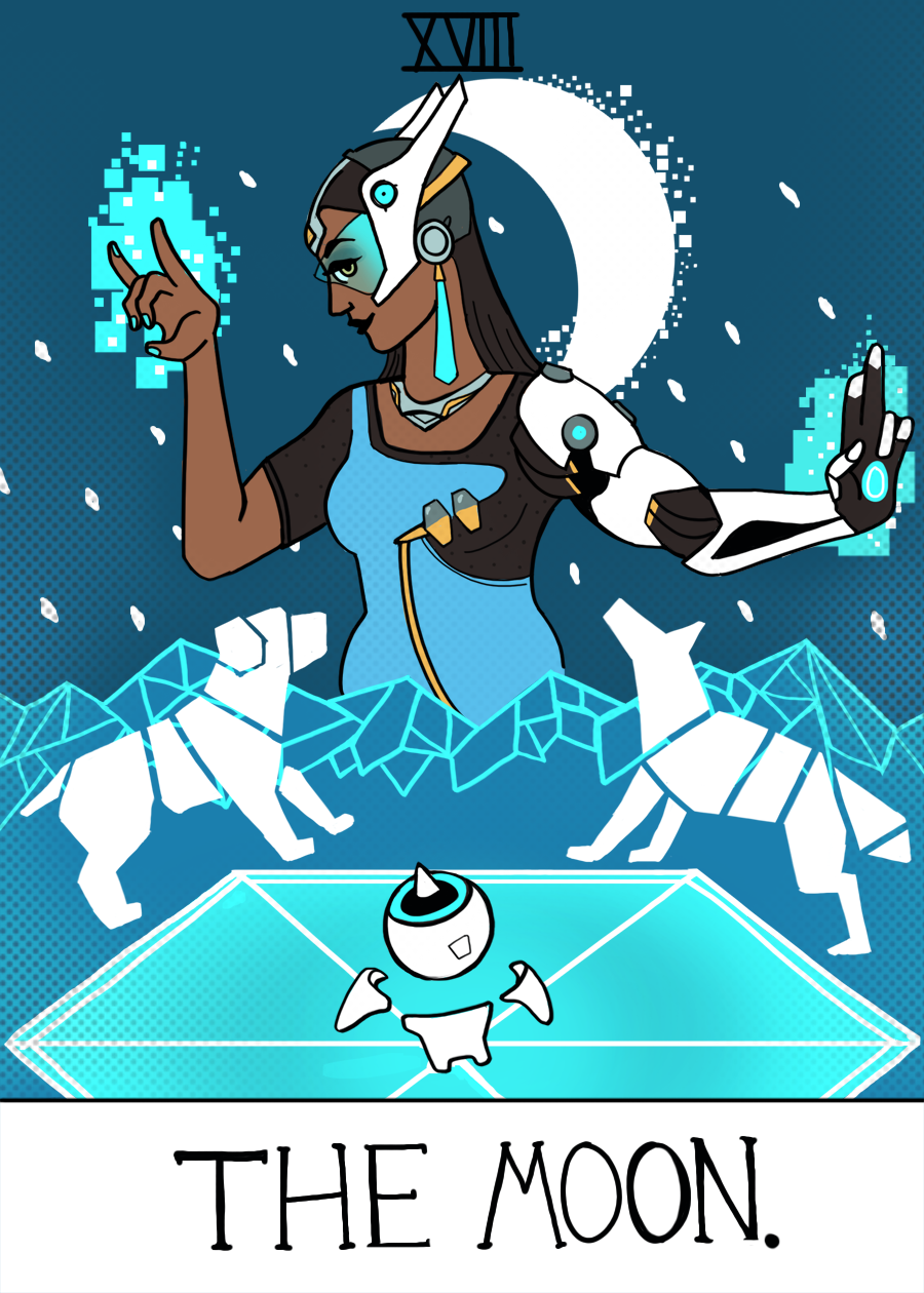 cappybara:  overwatch tarot pt. 8  Bastion: The Empress. The Empress card is deeply