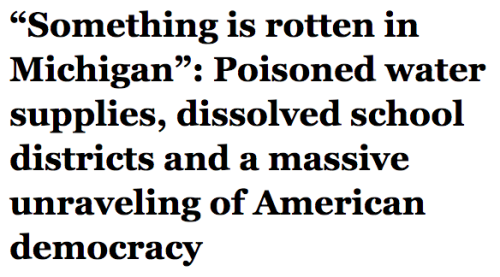 odinsblog:salon:Something is rotten in the state of Michigan.One city neglected to inform its reside