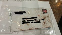 sixpenceee:  A reddit user received this in the mail with a note from the USPS, that said “The carrier who services your route was involved in a Industrial or Motor Vehicle incident. Due to the incident your mail came in contact with blood” (Source)