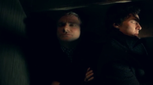 bakerstreetbabes: Sherlock & John drunken sleeps The two scenes that launched a 1,000 fics