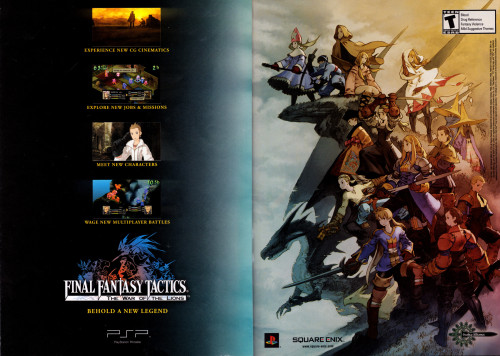 vgprintads: ‘Final Fantasy Tactics: The War of the Lions’[PSP] [USA] [MAGAZINE, SPREAD] [2007]Electr