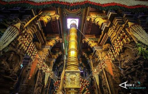 Meenakshi Sundareswara temple decoration during a festival