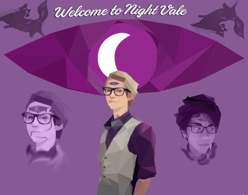 reeeaper: Welcome to Night Vale art with Kevin, Cecil, Carlos, and Khoshehk.