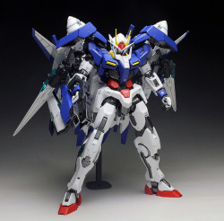 Gunjap:  [Work Review] P-Bandai Mg 1/100 00 Xn Raiser [Gundam 00V] Painted Build