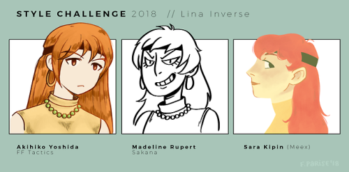 Tried out the style challenge, emulating a few of my favorite artists! :D I learned a lot from tryin