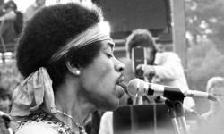 historicaltimes:Jimi Hendrix performs at