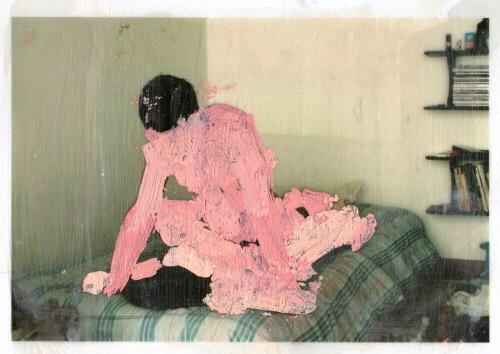 jeztls:Painted Over Polaroids By Zach Bailey