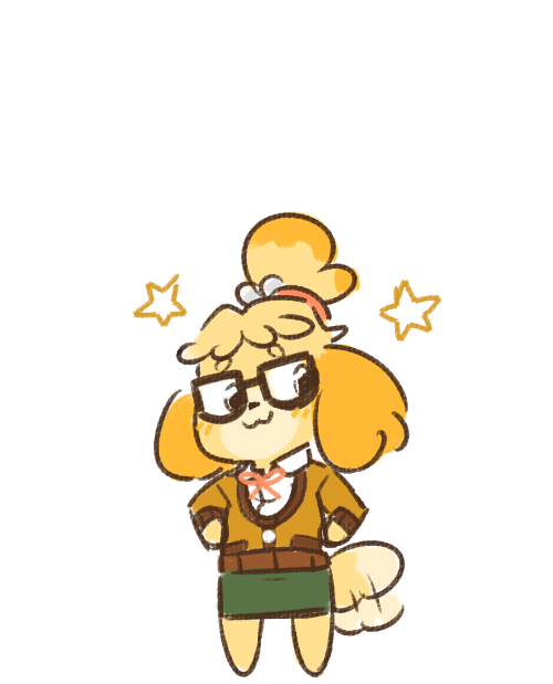 weeeeps:oh boy isabelle’s a nerd =3