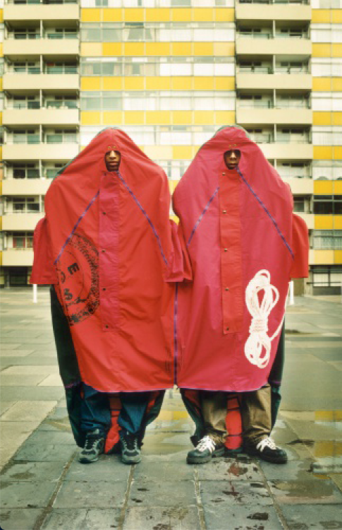 Refuge Wear (1992-98) by Lucy and Jorge Orta, shot by John AkehurstRefuge Wear are temporary shelter