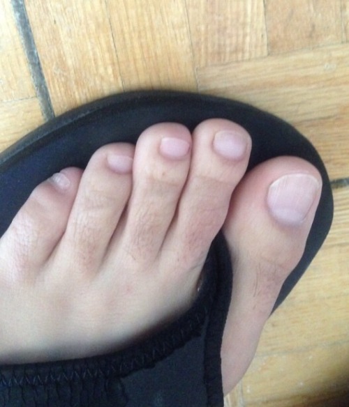 feettopslovers:  “Hi man, I am a follower of your tumblr page and wanted to share with your page my photos - I am 21, from Spain size 10.5.“Hey! Thanks for submitting. What’s hotter than a cute guy who care taste his hot feet!! Love how big your