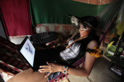 highperspace:  anestivega:  Indigenous people of Brazil trying to prevent their eviction from an old indigenous museum which they have been living in for the past 7 years. On March 22nd all of the inhabitants and their supporters were forcibly removed